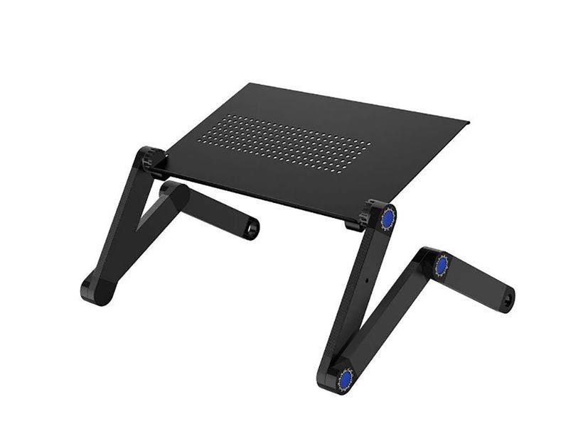 T6 Adjustable Aluminum Laptop Desk Table Ergonomic TV Bed Laptop Desk