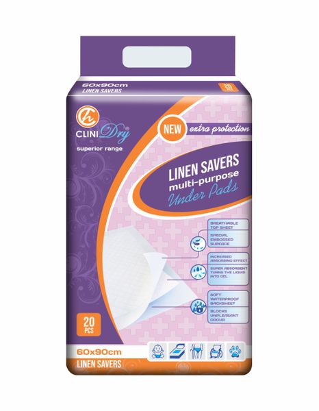 CliniHealth Linen Savers 60x90cm - 20s