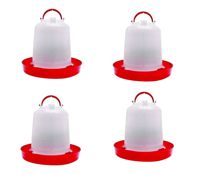 4 x 2.5L Water Drinker Fountain Chicken Poultry