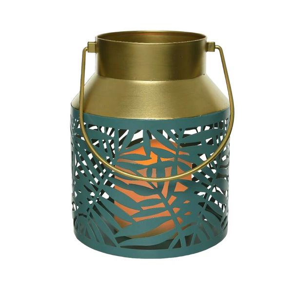Leaf Design Lantern Candle Holder Iron Home Decoration Candle Stand
