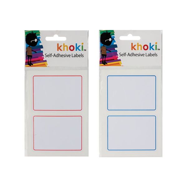 Bulk Pack x 12 Labels Self Adhesive with Border 10 Sheets Per Pack