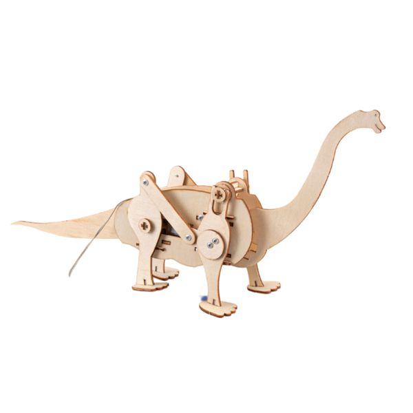 STEM Wooden Brachiosaurus Dinosaur Kit - DIY Building Toy | Bubblegum Inc.