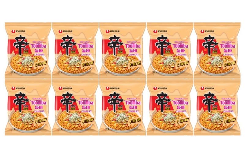 Nongshim Shin Ramen Toomba Noodle 137g - 10 Pack Spicy &amp; Creamy Flavor