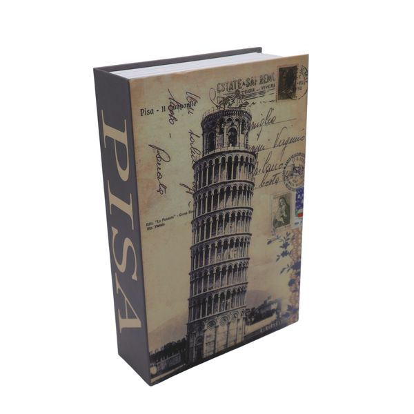 Secure Large Hidden Book Safe - Leaning Tower of Pisa Design