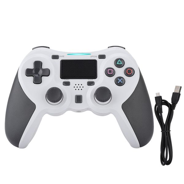 White BT Controller Compatible with PS4