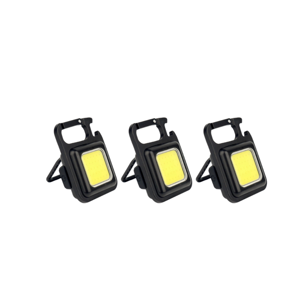 3 Pack Pocket Keychain Ultra Bright Light with Bottle Opener
