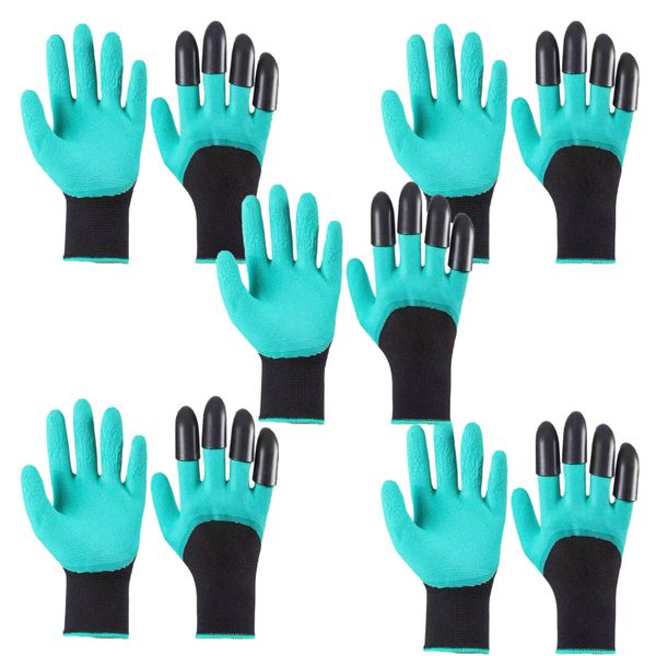 5 Pairs Gardening Gloves, Waterproof Planting Gardening Gloves for Garden