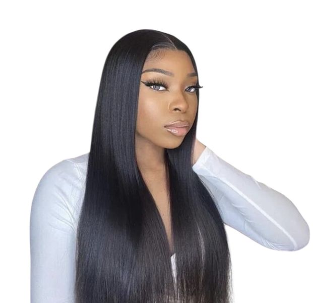26" Glueless Straight Long Wig