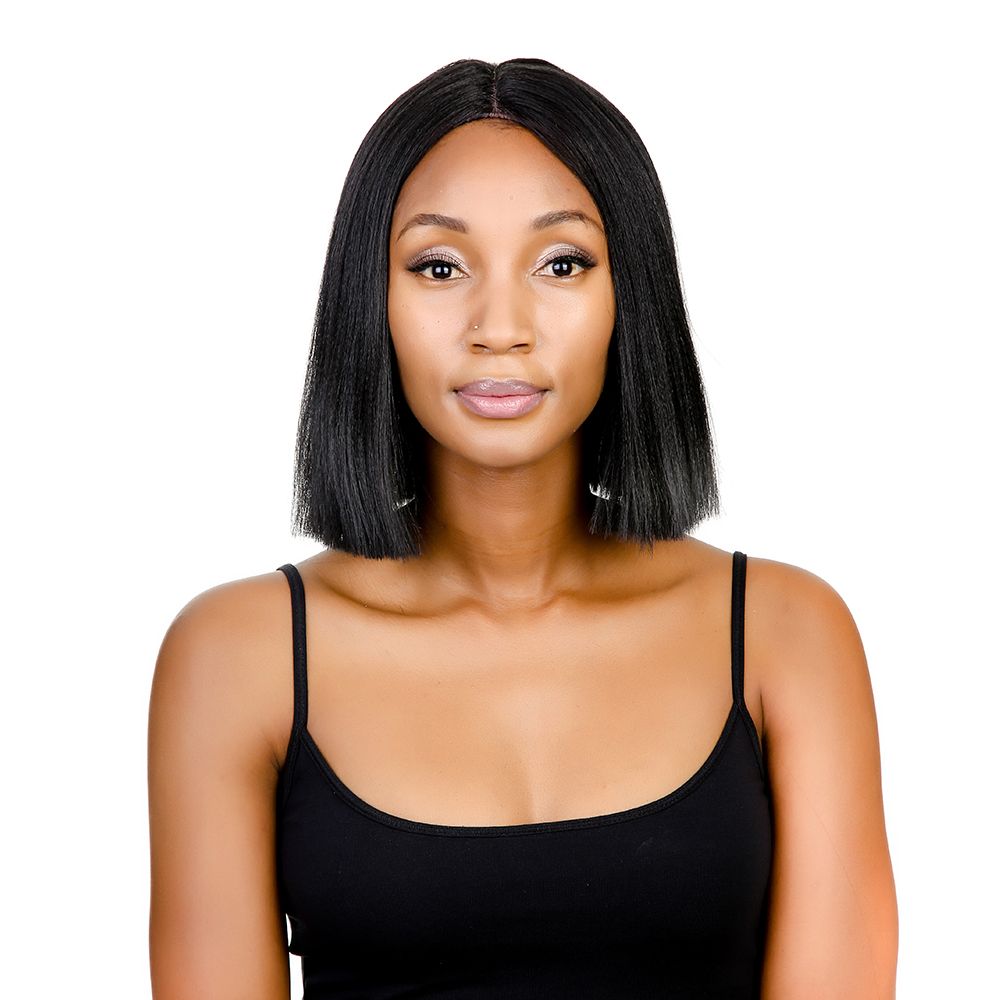 Magic Black Short Straight Synthetic Hair Lace Front Wigs For Women Irma 1B  | Buy Online in South Africa 