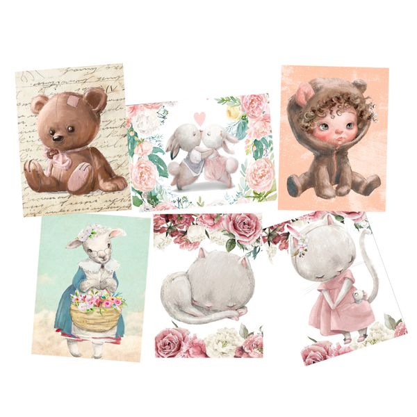 Pink Animal Friends A5 image