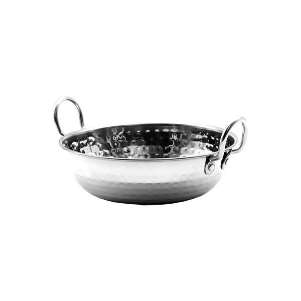 Regent Cookware Karahi Pan Hammered S/Steel 800Ml (155Mm:Dx55mm)