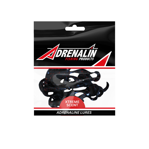 Adrenalin Zombie Lure Black Ombre Flakes 4 Inch