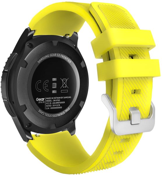 Silicone Strap for Huawei GT4 / GT5 46mm - Yellow