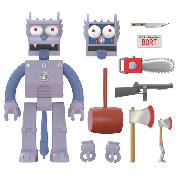 Simpsons Ultimates Robot Scratchy Figure
