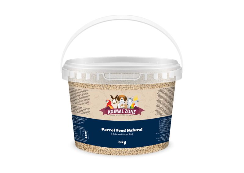 Animal Zone Natural Parrot Food Value Tub - 3kg