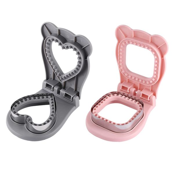 Bestby-2 Piece Sandwich Cutter &amp; Sealer Crustless Sandwich Maker