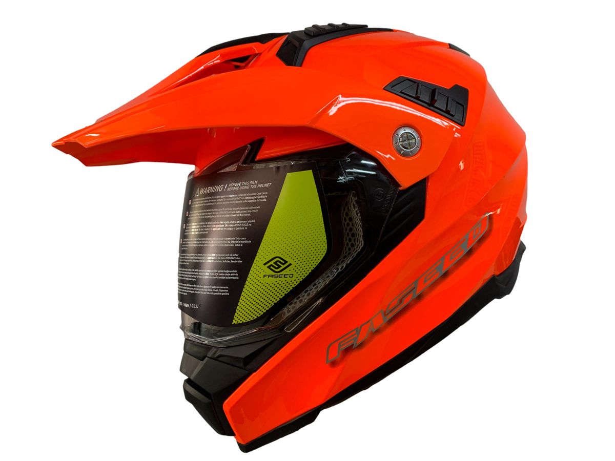 Faseed FS606 Solid Orange Helmet Shop Today. Get it Tomorrow