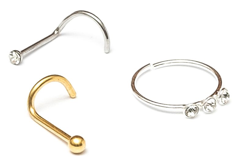 Fabulae Set of 3 Nose Piercings, Lulu