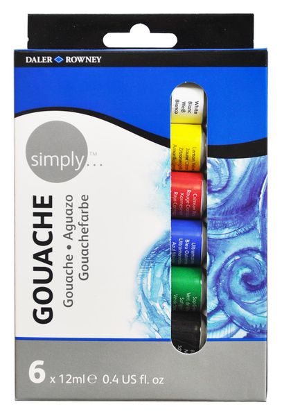 Simply Gouache 6x12ml Set