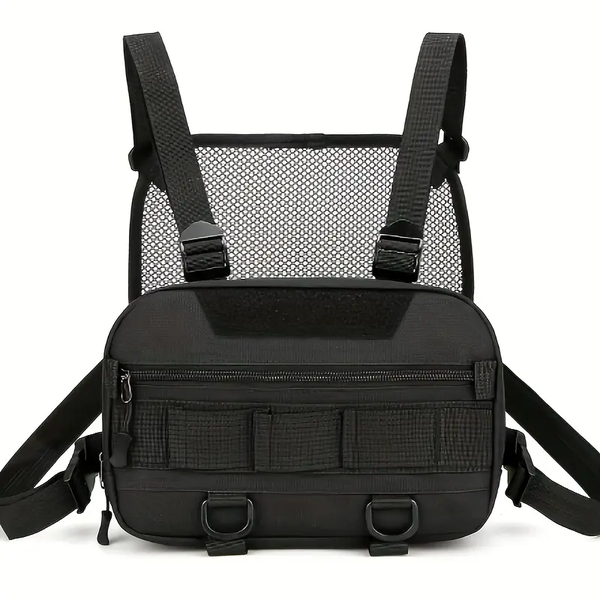 Men's Tactical Chest Pack - Lightweight Multi-Pocket Sling Bag