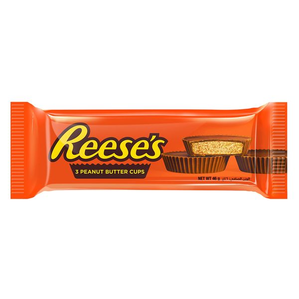 Reeses 3Pc Peanut Butter Cups - 24 Pack x 20g