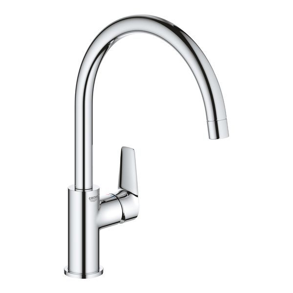 Grohe BauEdge Sink Mixer, C-Spout