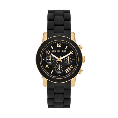 Michael Kors Runway Womens Black Stainless Steel Watch-MK7385 Image