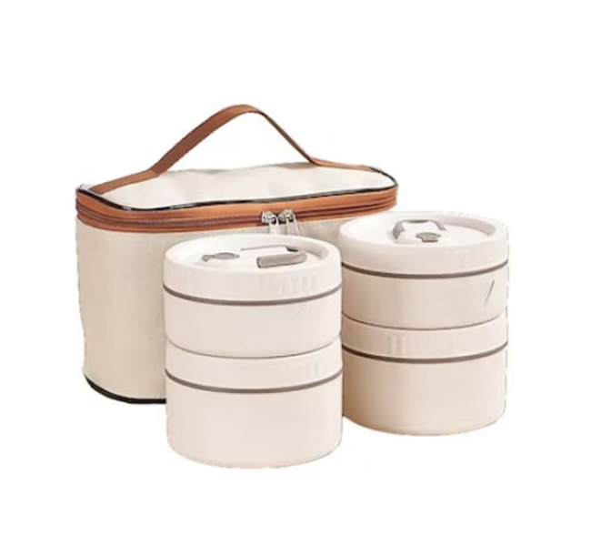 Thermal Lunch Box Set - 4 Containers with Insulated Bag