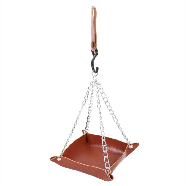 Bird Feeder Tray Hanging Bird Water Tray Brown