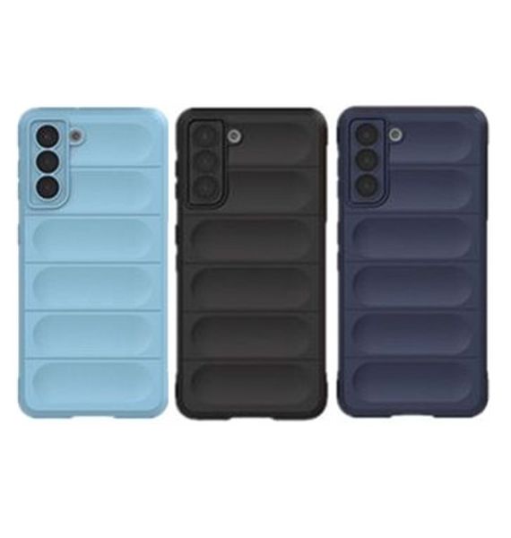 Pack of 3 Silicone Case Build in Lens Protector Compatible with Samsung S21+ S21 Plus