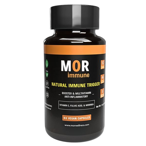 MOR Immune Booster | Vitamin C, Fulvic Acid &amp; Moringa Blend | 60 Capsules