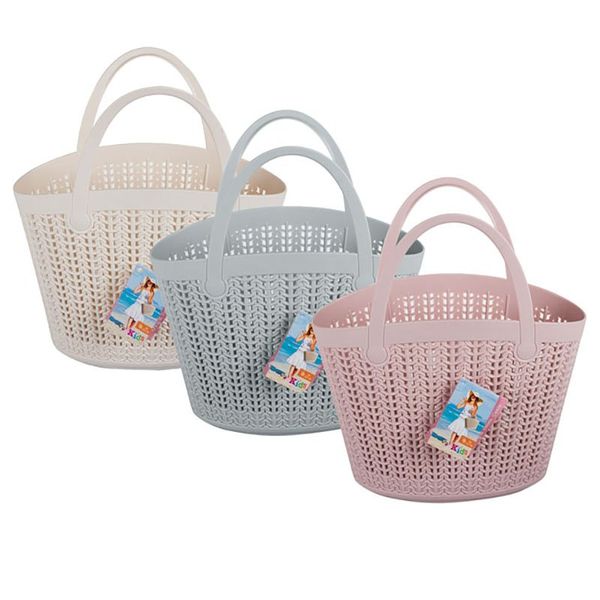 Bulk Pack x 3 Bag Shopper Basket Plastic 30x20x10cm