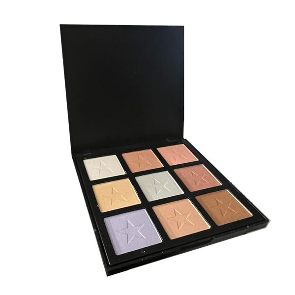 Highlighter Glow Kit Palette 9 Piece - Ministar Professional Make-Up