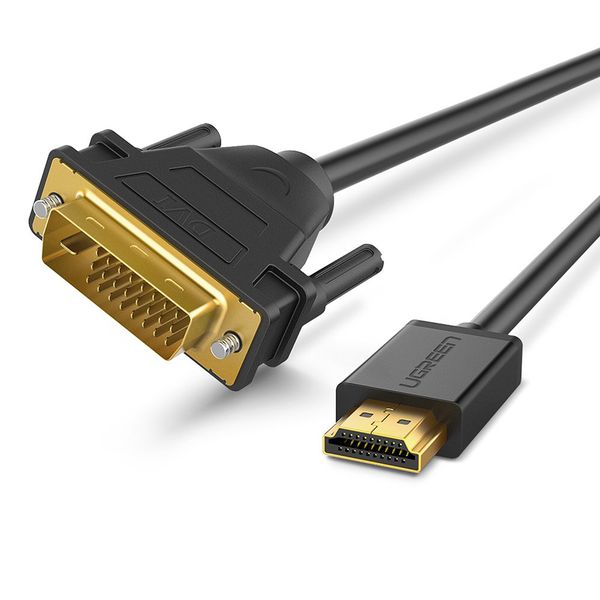UGreen 11150 HDMI Male to DVI(24+1) Male 1.5M Cable-BK