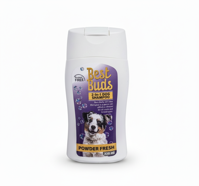 Best Buds 2-in-1 Dog Shampoo &amp; Conditioner Powder Fresh 220ml