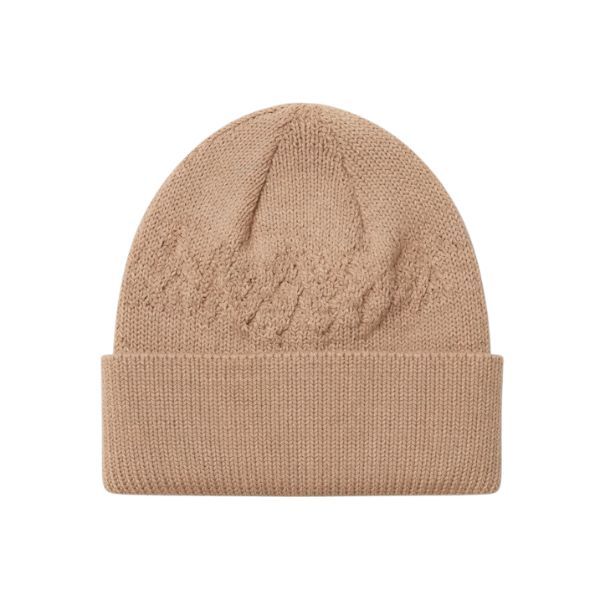 Skin Tone Knitted Beanie | Nude Beige Skull Cap