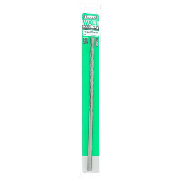 EUREKA DRILL BITS Masonry Long 10 x 300mm Q:1 for Masonry 4BO60U