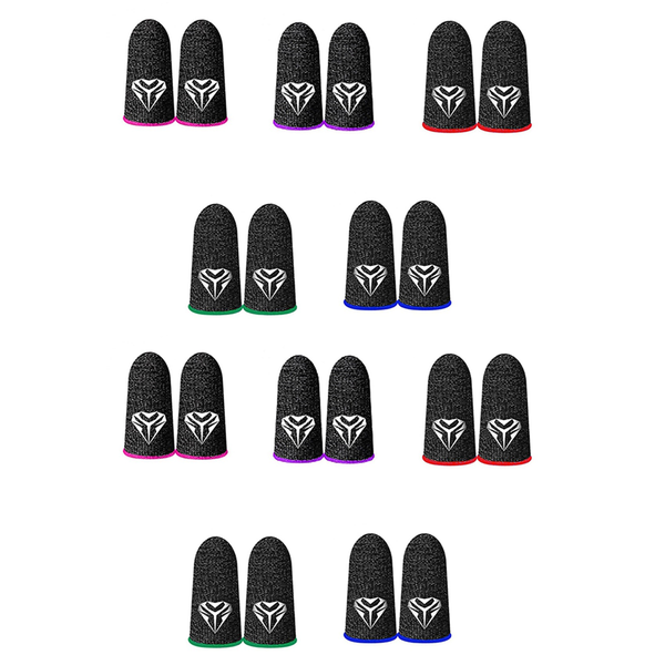10Pcs Gaming Finger Fibre 28 Knitted Sleeve For Pubg Mobile Games