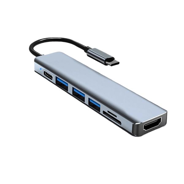 7-in-1 USB 3.0 Type C Hub with 4K HDMI &amp; 100W PD Charging Docking Station