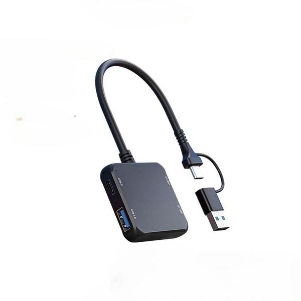 2-in-4 Type-C USB 3.0 Docking Station HDMI 4K30Hz PD100W Adapter