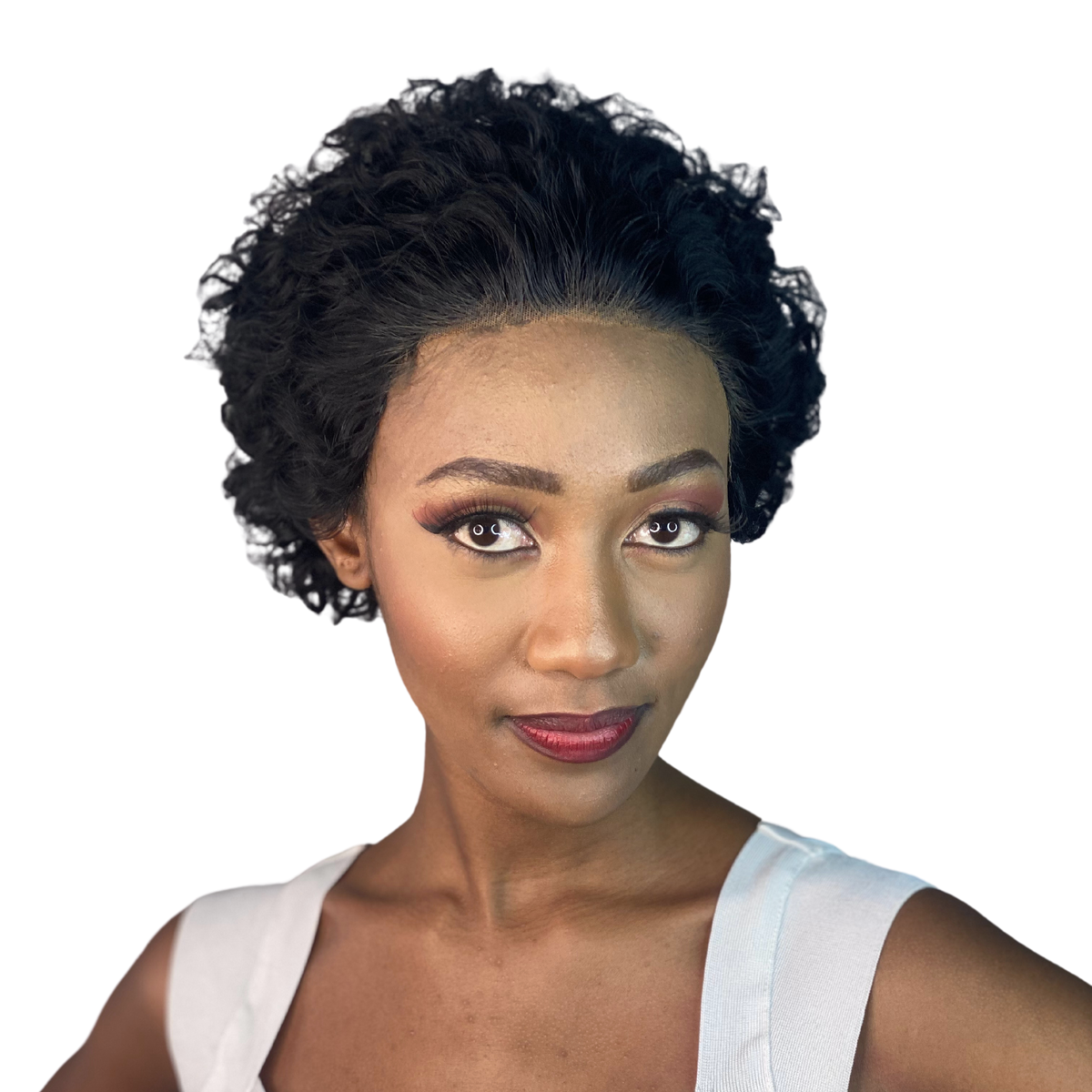 LolaSilk Brazilian Curly Pixie 13x1inch Frontal Lace Wig Shop Today
