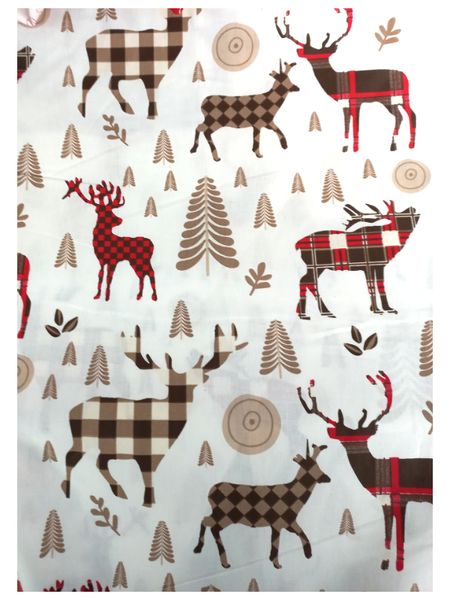 Christmas tablecloth with Reindeer 6-8 seater (150x240cm)