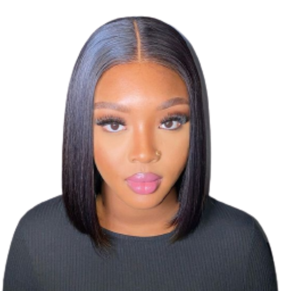 Straight Brazilian Hair Wig With Closure.
