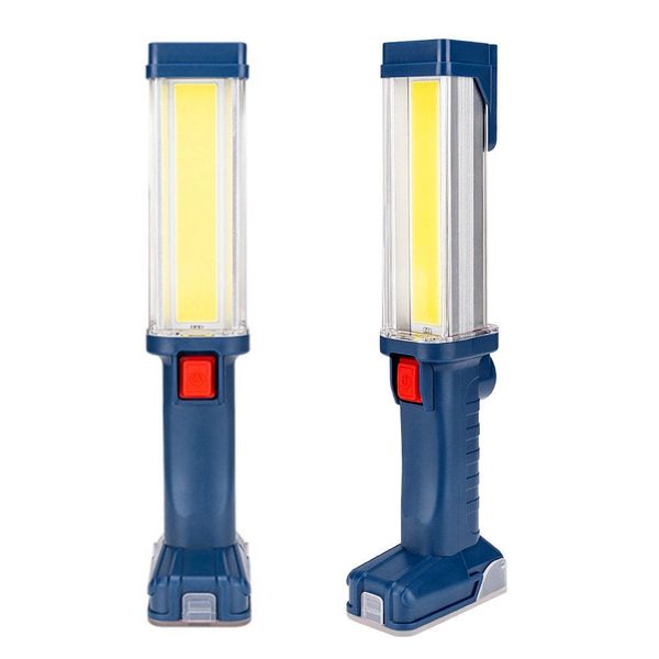 Rechargeable Torch Magnetic Led Work Light Flashlight With Hook 2Piece