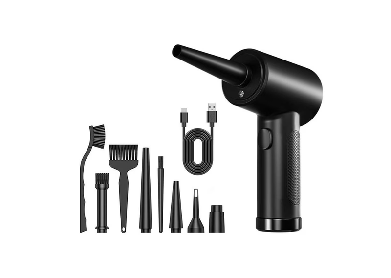 Portable Blower, 3-Speed Adjustment, LED Torch, For Dust Removal