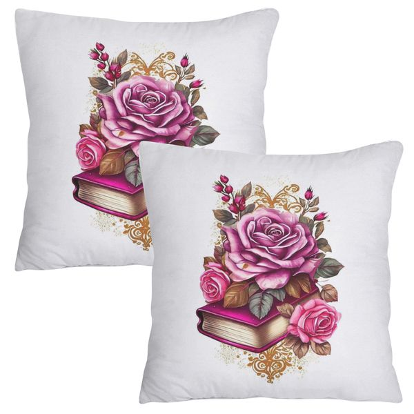 Scatter Cushion Cover Set - Flower Book