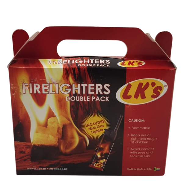Firelighters - LK'S - 2-Pack with Lighter