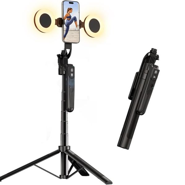 Extendable Auto Face Tracking Tripod 360 Rotation for Vlog/Video Recording