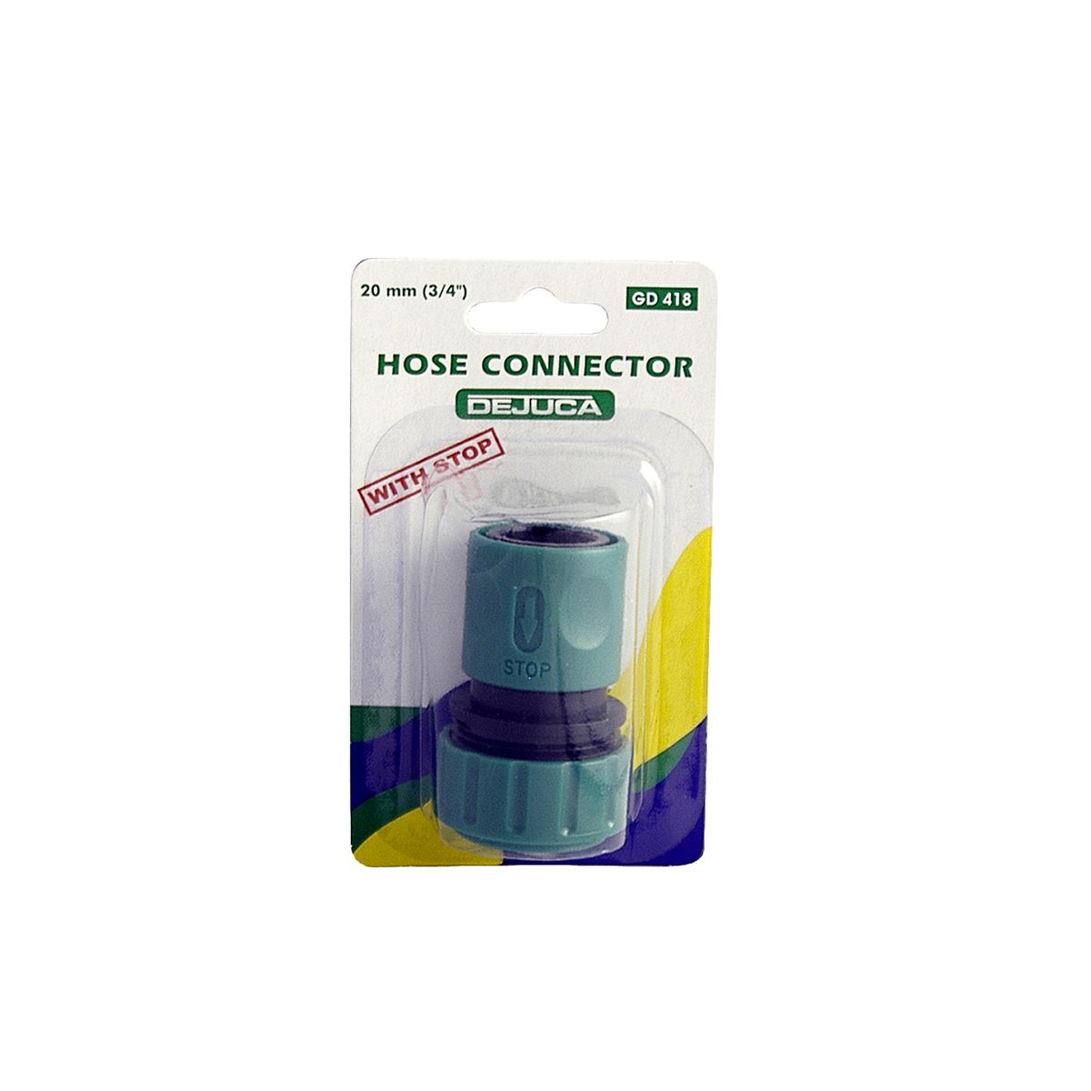 Dejuca PVC Hose Connector with Stop 20mm 4 Pack Shop Today