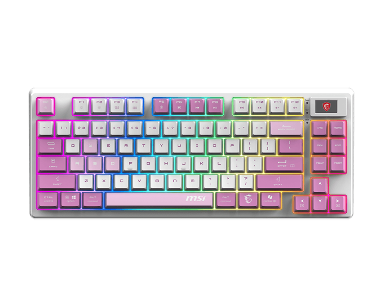 MSI Gaming Gear FORGE GK600 TKL WIRELESS SKY Keyboard Violet Edition
